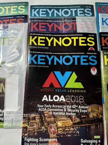 2018 Locksmith Keynotes Magazine by ALOA - Complete - Picture 3 of 4