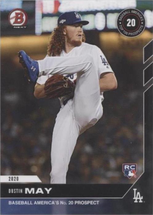 2020 Bowman Next Topps Now Baseball America's Top 100 Prospects - Dustin May #T33 - 1 of 1