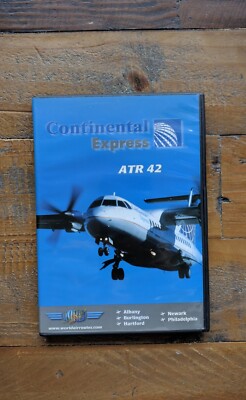 Like New   CONTINENTAL EXPRESS ATR 42   Aviation Plane Flight Path 2001 DVD  USA