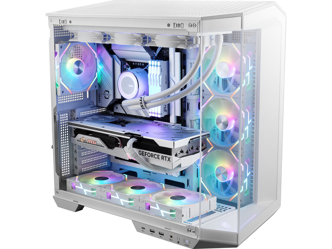 Корпус для компьютера MSI MAG PANO 100L PZ White Mid Tower