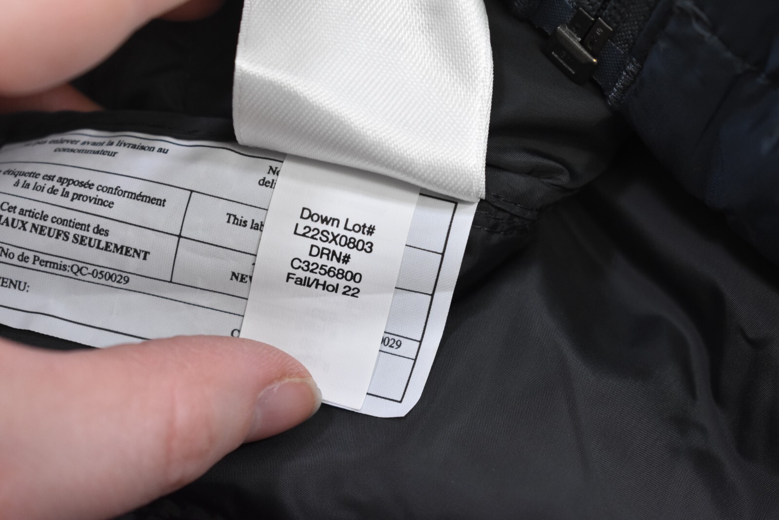 Eddie Bauer Wide Channel Hooded Down Jacket Full Zip Dark Gray Coat Mens 2XL