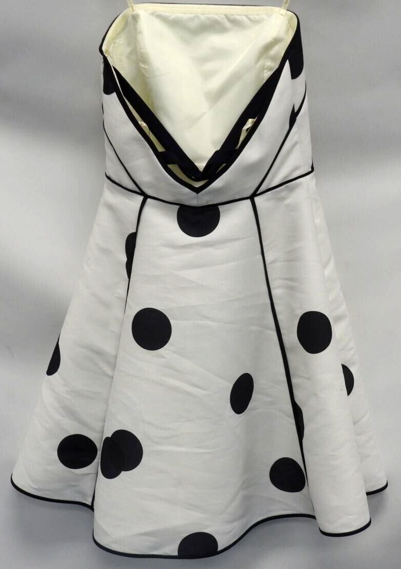 KATE SPADE Madison Ave Polka Dot Strapless Cocktail Dress