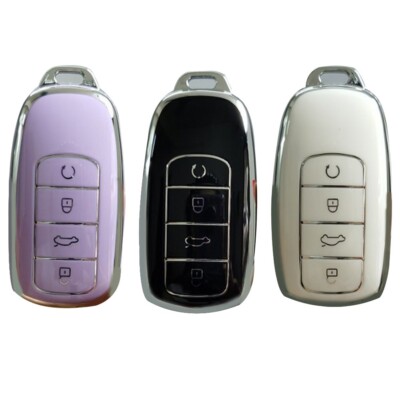 for TPU Car Key Case Cover Protector Shell Fob For Chery Tiggo 8 Pro for 5 Plus