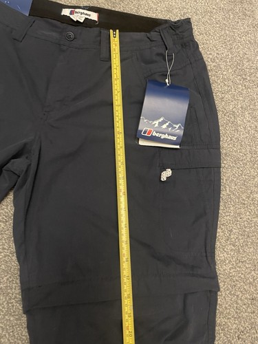 Berghaus Women’s Navigator Zip Off Trousers BNWT Size 18 L29 Navy Blue New - Picture 2 of 7