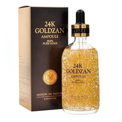 24K GOLDZAN AMPULLE 99,9% Pure Gold MAISON DE NATURE Serum Original 100ml