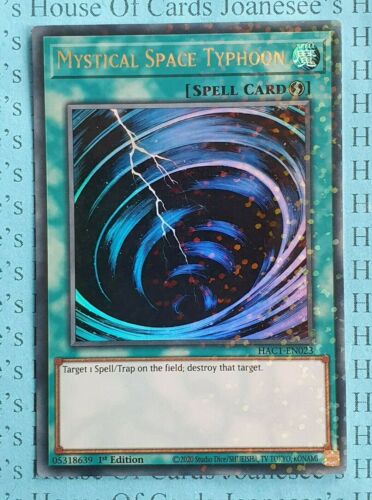 Mystical Space Typhoon HAC1-EN023 Duel Terminal Ultra Yu-Gi-Oh Card 1st Edit New - Picture 1 of 3