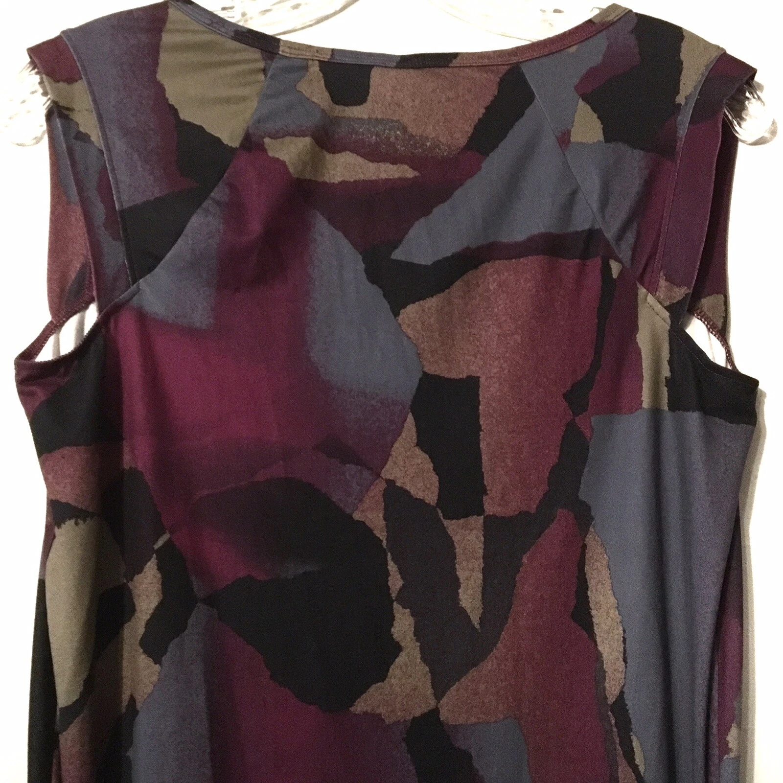 lole dress with belt purple black 