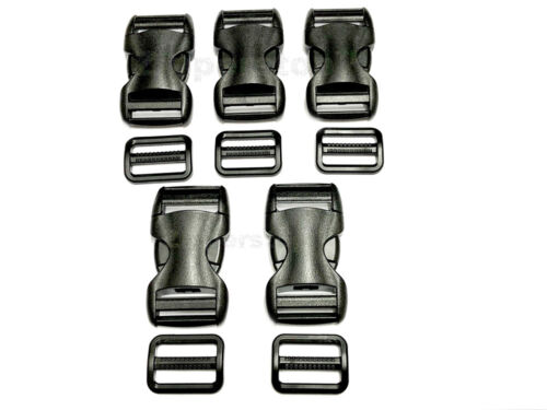 1" YKK Flat Side Release Buckles and Tri-glide Slides with Nylon Webbing Straps - Picture 12 of 13