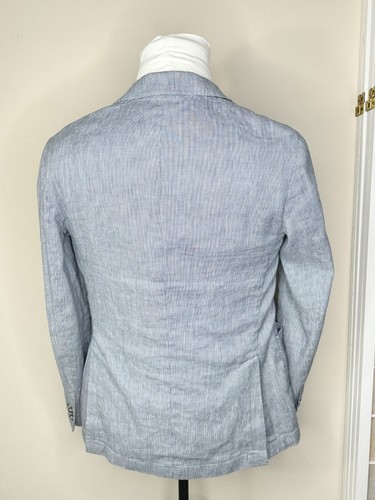 $1295 Eleventy Sport Coat 40 Linen Mens Jersey Unstructured Slim Fit Blazer - Picture 3 of 11