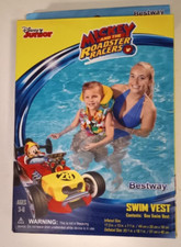 BESTWAY JR MICKEY AND THE ROADSTER RACERS SWIM VEST AGES 3-6  SEE WARNING BELOW