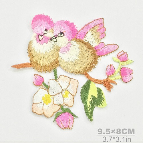 Bird Embroidery Iron On Patches Sew on Badge Applique Clothes Coat Patches Decor - Picture 19 of 26