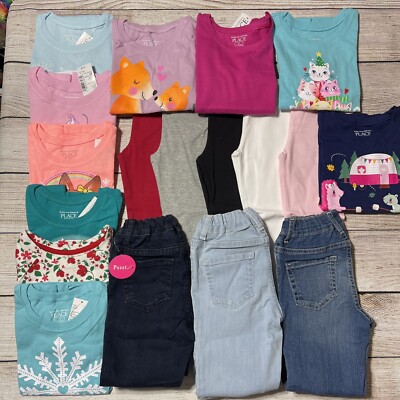 Girls 4T Lot Of Clothes For NWT! Huge 18 Piece Lot To