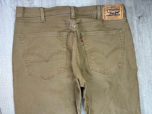 Levi’s 545 Jeans Brown Canvas Denim Workwear Pants Mens 36X34 (Actual 36X32) - Picture 7 of 24