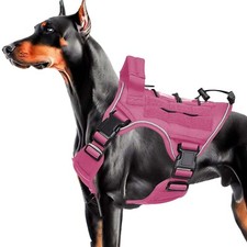 Heavy-Duty Tactical Dog Harness for Large Dogs, No Pull Adjustable ... Fast Ship