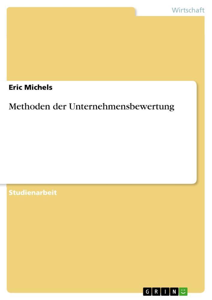 Thumbnail - Methoden Der Unternehmensbewertung, Eric Michels