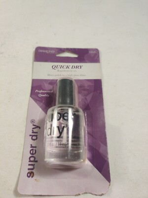 DIAMOND COSMETICS SUPER DRY NAIL POLISH TOP COAT CLEAR  #19625 DRIES POLISH