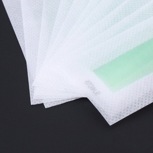 10x Hair Removal Depilatory Epilator Cold Wax Strips Paper Pad For Face Nonwoven - Picture 3 of 8