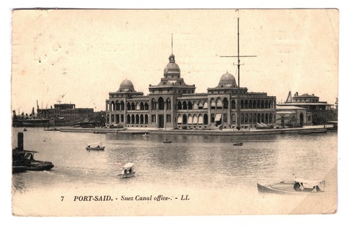GB Card Ceylon COLOMBO PAQUEBOT Egypt Suez PPC 1923{samwells-covers} 30.27 - Picture 4 of 6