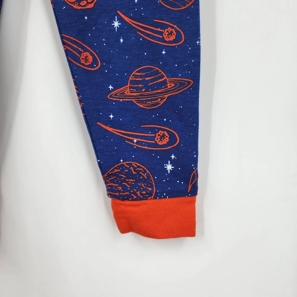 Juego de pijama Sleep On It Mini Little Boys Moon Planet estampado de cohete 3 piezas talla 24 M Foto 4 de 4