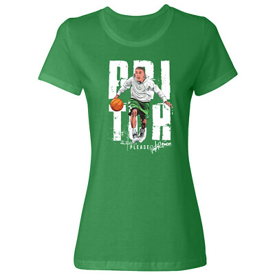 Pritch Please Basketball Tee - Distressed Graphic Ladies' Crewneck T-Shirt