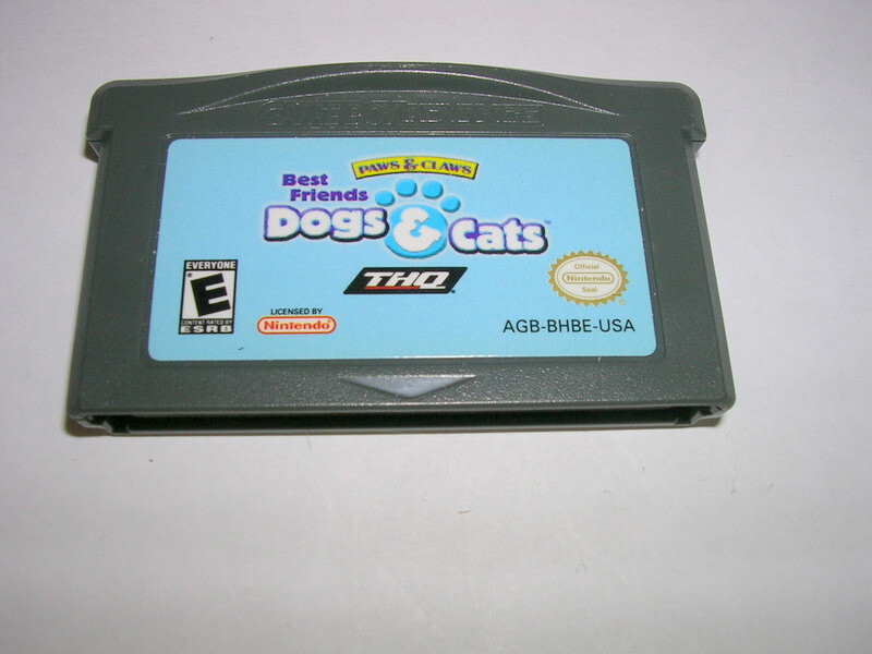 Paws and Claws Dogs and Cats Best Friends (Game Boy Advance GBA) Original Game