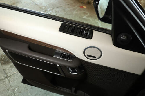 For Range Rover L405 2013-17 Black Steel Window Seat Memory Button Sticker Trim - Picture 5 of 11