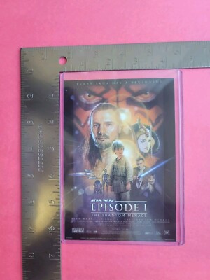 Star Wars Postcard 4×6 Episode 1 Phantom Menace Toploader Anakin Obi-Wan Padmé