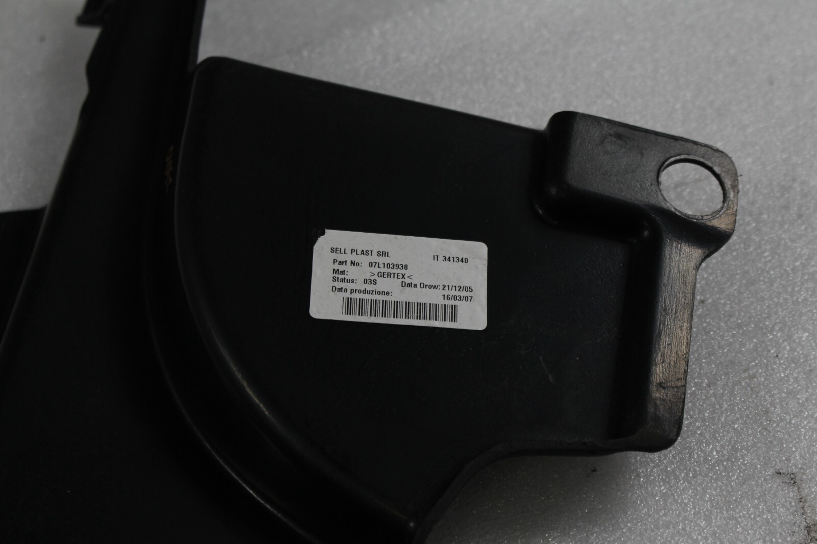 Lamborghini Gallardo, Spyder, LH, Rear Outer Engine Bay Panel, Used, 07L103938