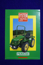FERRARI SYSTEM 26RS TRACTOR ITALY BROCHURE AGRICULTURE FARMING SPECIFICATION