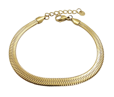 Bracciale Rigido Elastico Triplo a Serpente in Acciaio Inossidabile Placcato Oro 18k, Stile Hip Hop, Resistente all'Ossidazione