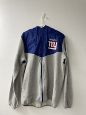 New York Giants NFL Men's Hooded Zipper Jacket, Medium, Super Soft