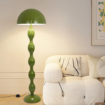 Green Floor Lamp Mushroom Lampshade,Vintage Floorlamp,Unique Lamps for Living Ro