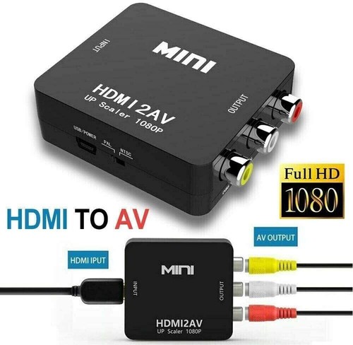 HDMI To RCA AV Adapter Converter Cable CVBS 3RCA 1080P Composite Video Audio - Picture 2 of 11