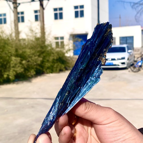 98G Natural Vivianite ludlamite Quartz Crystal Mineral Samples /Brazil - Picture 7 of 24