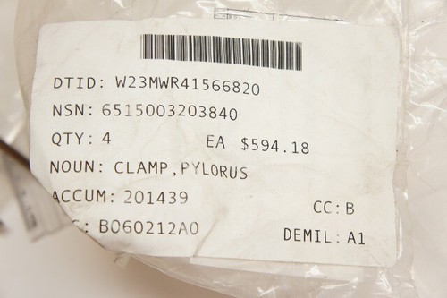 Miltex Clamp Pylorus Payr Str 11in. - Picture 7 of 7