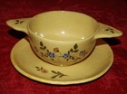 ANTIQUE Montpellier France BOWL PLATE Katharine Graham Estate Washington Post — photo 2