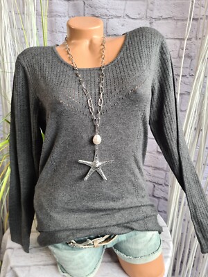 Soyaconcept Strick Pullover Pulli M XXL (595) Anthrazit NEU