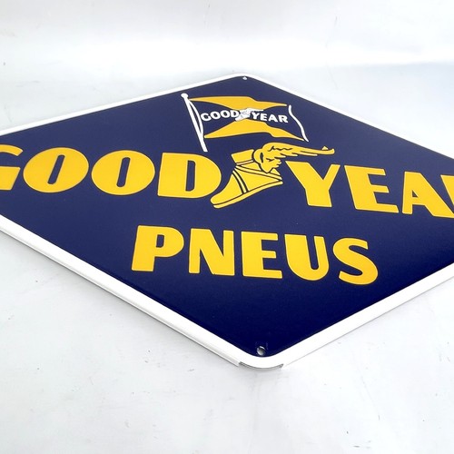 XL Goodyear Pneus Emailschild Emaille Schild 80x46,5 cm - Picture 3 of 5