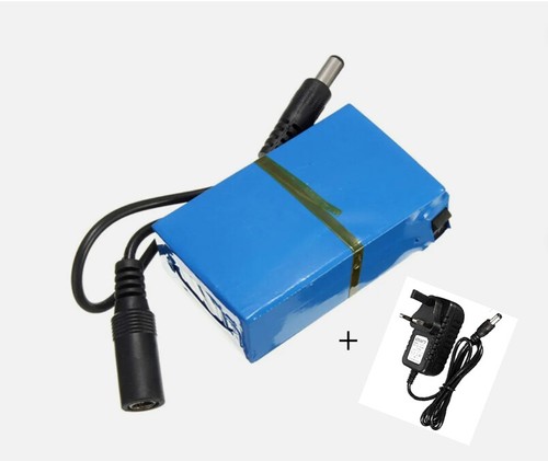 Batteria Portatile 12V 20000mAh NUOVA Ricaricabile Li-Ion con Caricabatterie - Foto 7 di 10