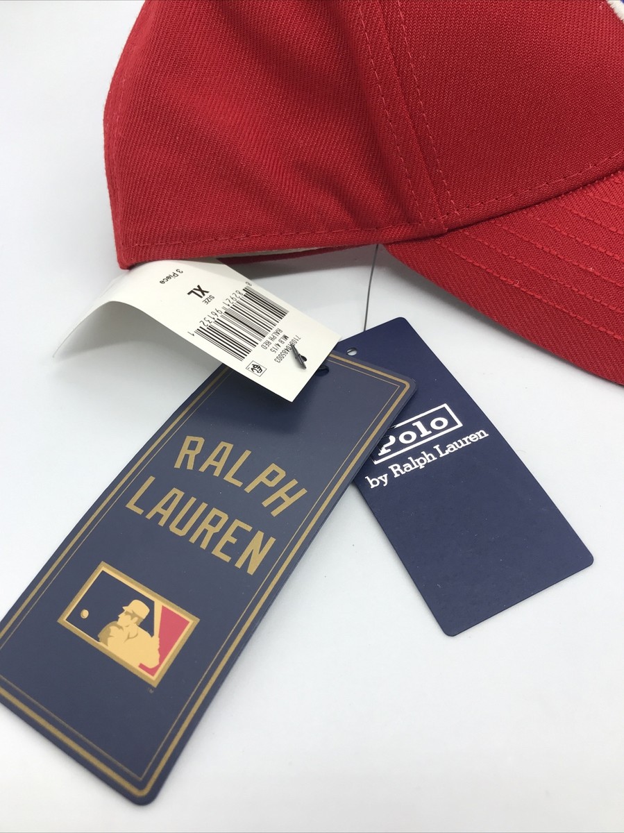 POLO RALPH LAUREN Men's Red MLB CHICAGO CUBS, New Era Baseball Cap