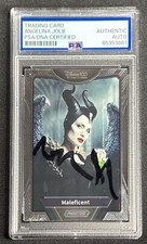 Angelina Jolie Signed 2023 Kakawow Phantom Disney 100 Years Of Wonder #167 PSA