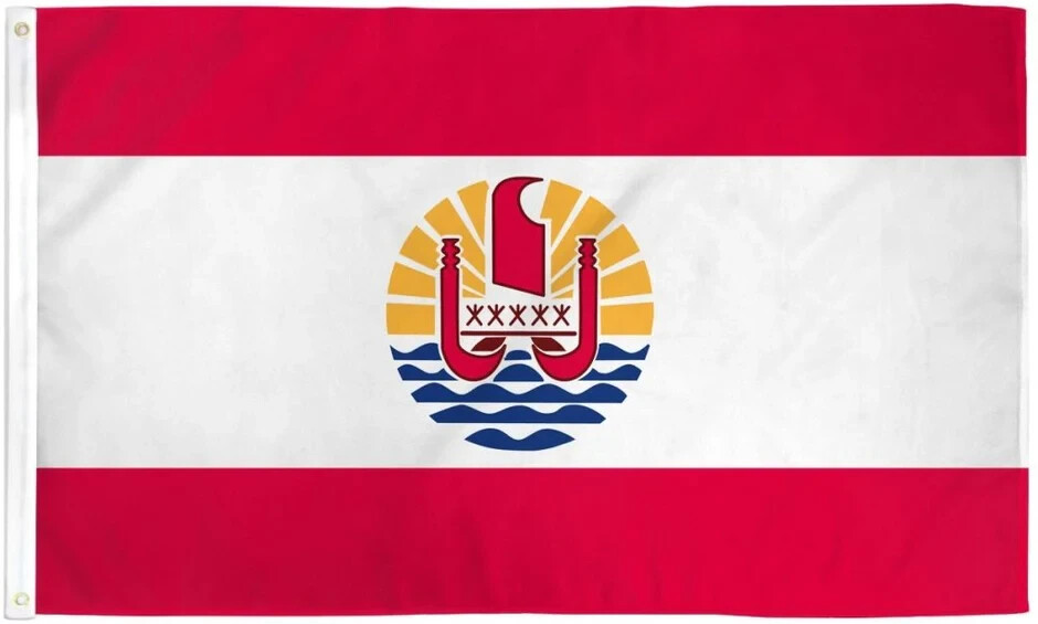 French Polynesia 3x5ft Polyester Flag French Polynesian Country Banner