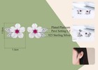 Sakura Blossom Earrings - Shell & Sterling Silver A- TRULY BEAUTIFUL!!!! — photo 5