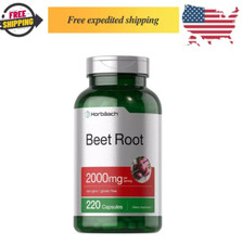 Beet Root Powder Capsules 2000mg  220 Pills  Herbal Extract  by Horbaach