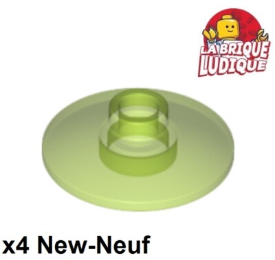 Lego 4X Dish Radar Platte 2X2 Hellgrün Transparent/Trans Bright Green 4740 Neu