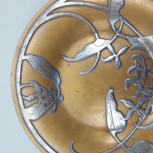Heintz? Plato de bronce esterlina 5,75" artesanías / nuevo **LEER" - Imagen 6 de 11