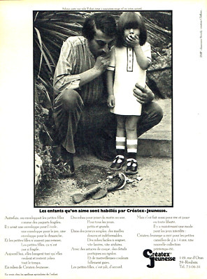 Advertising 0623 1971 fashion Créatex youth little girl
