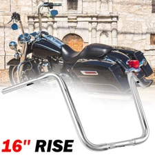 10" 12" 14" 16" Rise Handlebar Ape Hangers 1-1/4" for Harley FLST FXST Sportster