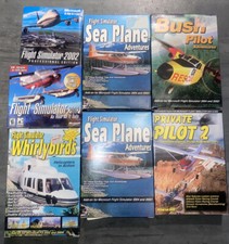 PC CD-ROM Lot of 7 Flight Simulation Computer Games Vintage