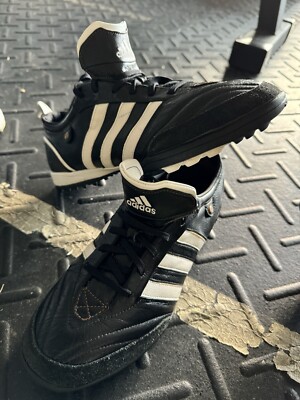 Adidas Adipure Telstar Soccer Cleats Turf Shoe Black Leather Retro Size 7 |  eBay